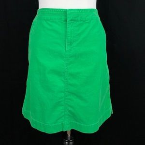Lily Pulitzer Green Corduroy Skirt Size 10